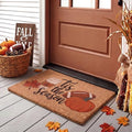 Jenaai Fall Football Front Door Mat 24x36 in Tis The Season Coir Doormat by Jenaai