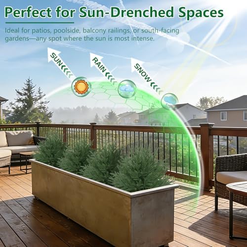 Artificial 2 Pack Norfolk Topiary Cedar Trees with Ground Spike - Image 7