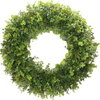 Hiptree 22 Inch Boxwood Wreath for Front Door,Greenery All Year Round by HipTree