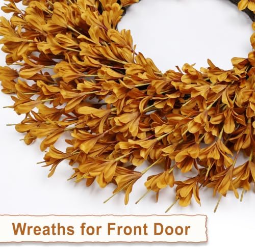 26 Inch Fall Wreaths for Front Door Large Autumn Wreath Outdoor Decor - Image 4