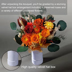 Perfectione Roses 4 Roses Mixed Bouquet for Mother's Day, Fall Flowers for Delivery, Preserved Flowers Birthday Gift for Women Mom Wife Grandma Her, Fall - Image 3