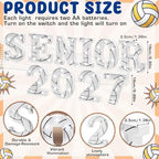 Honoson 10 Pcs Senior 2027 Volleyball Party Decoration Sport Theme Light - Image 2