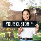 Custom Street Sign, Personalized Novelty Road, Brown Background, Christmas | 42x6 Inches, ACM, Made in USA by Sigo Signs - Image 2