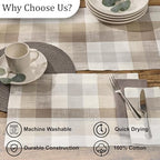 Split P Bentley Plaid Placemat Set of 4, Brown - Image 5