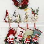 XIUSHE Stocking Holder Set of 4-Christmas Tree Stocking Hanger for Mantel-Metal Weighted Christmas Stocking Holder for Fireplace Mantle-Tropical Farmhouse Stocking Holder (Bronze-4) - Image 6