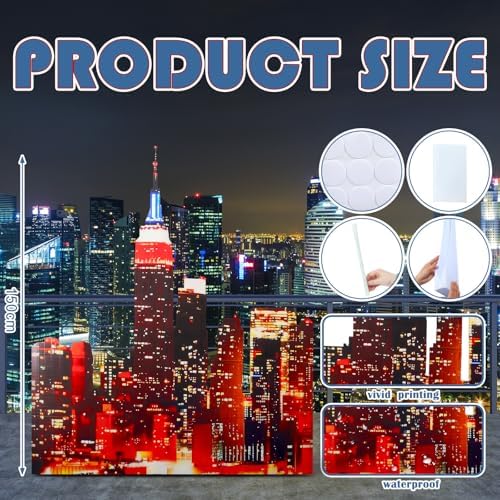 Colingmill 5 ft Skyline Scene Buildings Cutout New York Party Decoration - Image 2