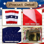Remagr 2 Pack Patriotic Bunting 2.5x20 ft Flag Banner, 4th of July - Image 6