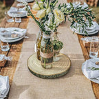 13 Pack Natural Burlap Table Runners 12" x 71" Inch Long, Rustic Jute Fabric Vintage Wedding Decorations, Brown Party Runner, Farmhouse Dinner Table Runner for Home Party Seasonal Event Decoration - Image 5
