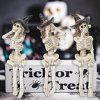 Newman House Studio Halloween-Décorations No-Evil-Skeleton-Figurines - Image 5