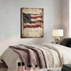 ZERILYN Ship Next Day – We the People Canvas Wall Art, USA Flag Patriotic Painting, Independence Day Home Decor, Rustic American Historical Wall Hanging - Image 5