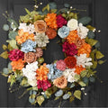 2 Pcs Fall Wreaths for Front Door, 26 Inch Fall Door Wreath by Waipfaru