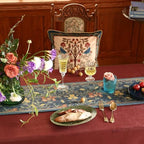 Patdrea Designer Vintage French Velvet Table Runner,12"X118"-Herbert C - Image 4
