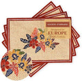 Maison d' Hermine Placemats Set of 4 Reusable 100% Cotton (13"x19") by MaisondHermine