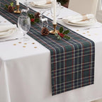 HunnmingRe 1 Pcs Green Christmas Tartan Plaid Table Runner 13 x 72 by HunnmingRe