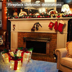 Christmas Decorations Indoor: Set of 3 Christmas Lighted Gift Boxes - Image 6
