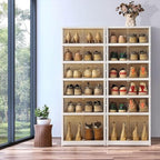 Foldable Storage Box - Clear Stackable Shoe Organizer with Lids - Large 6 Layer Shoe Rack Cabinet - Image 3