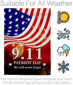 Remember 911 Flag Wood Dowel Set 25th Anniversary Patriot Day Wall Decor 2001-2026 Memorial Gifts Commemorative Memorabilia Home Poster Yard Decorations Garden Remembrance Tribute Tapestry - Image 6