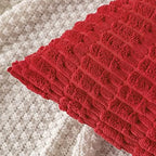 MIULEE Christmas Euro Sham Decorative Throw Pillow Covers 26x26 Red Pack of 2 - Image 2