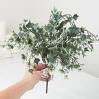 Variegated Needlepoint English Ivy Bush – Weather‑Resistant Faux Greenery - Image 4