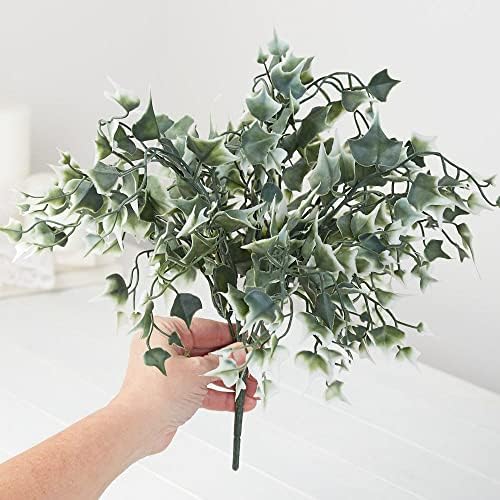 Variegated Needlepoint English Ivy Bush – Weather‑Resistant Faux Greenery - Image 4