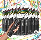 JAPJA Streamer Confetti Cannons, Multicolor, 16in, 12-Pack by JAPJA