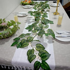 6.56FT Green Vines Garland with Lights 96 LED Battery Operated with Timer Faux Photos Vines Twig with Lights Spring Garlands Decortions for Mantel Fireplace Table Wall Patio Wedding Holiday Home Decor - Image 5