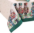 Threadmade Royal Nutcracker Tablecloth, Ivory - 60" W x 144" L by ElreneHomeFashions
