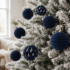 3.15In Velvet Ornaments for Christmas Tree,12Pcs Christmas Ornaments Set - Image 2