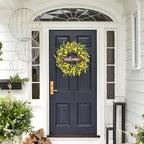24'' Sunflower Wreaths for Front Door, Welcome Front Door Wreath Summer - Image 3