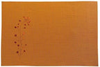 Restaurantware Orange Autumn Vinyl Woven Placemat, 16 x 12 in, 6 Pack - Image 2
