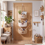 Novabright 3 Tier over The Door Hanging Basket Organizer with Hooks - Image 3