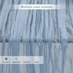 10 Pack Dusty Blue 35x120 Inch Cheesecloth Table Runner - Image 6