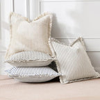 MIULEE Royal Blue Striped Decorative Throw Pillow Covers, 18x18 - Image 4