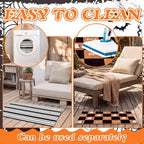 Moucuny 2 Coir Outdoor Mat,Non Slip, 24'' X 35'',16'' X 28'', Checkered Ghost - Image 5