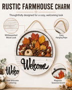 16PCS Interchangeable Welcome Sign for Front Door Every Season Decorations - Image 3