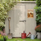 Decorative Tin Sign Vintage Metal Tin Sign Rustic Distressed Finish Harvest Roads Red Barn Windmill Pumpkin Farm Wall Decor for Farmhouse Entryway Porch 8×12 Inches with Metal Frame - Image 6