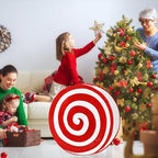 4 Pcs 36 Inch Christmas Wreath Storage Bags, Classic Lollipop - Image 5