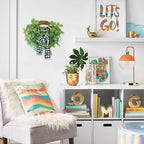 idyllic St. Patrick's Day Decoration Wreath for Front Door with Bowknot,Saint Patrick Day Decoration Wreath,Shamrock Clover Wreath for Kitchen Window Wall Party Home Decor - Image 6