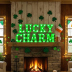Aurelema Sukkot Large LED Letter Sign LED Lights, Lucky Charm, 8.27 Inches - Image 4