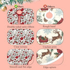Ridhi Prune Red Hand Block Print Cotton Christmas Tree Skirt 60 Inch - Image 4