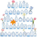 Glass Bud Vases in Bulk Small Mini Blue Vase for Flowers 40pc by PXDSDXJJWEDDING%EF%BC%86HOMEDECOR
