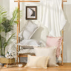 ZWJD Throw Pillow Covers 20x20 Set of 2 Striped Pillow Covers with Fringe Chic Cotton Decorative Pillows Square Cushion Covers for Sofa Couch Bed Living Room Farmhouse Decor, (Yellow) - Image 3