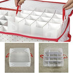Sattiyrch Plastic Christmas Ornament Storage Box with Trays,Customizable Dividers, Dust-Proof Durable Ornament Organizer Holder,Christmas Storage Containers,Holds 128 x 3 inch Ornaments - Image 6