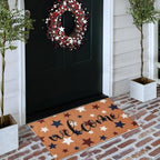 Tingjoo 2 Pcs 4th of July Door Mat and Patriotic Wreath for Front Door - Image 6