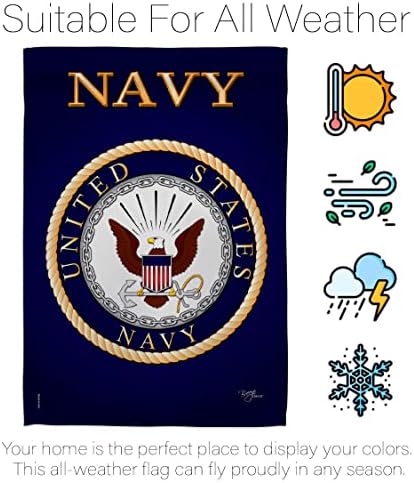 Navy House Flag - Pack Armed Forces USN Seabee United State American Military Veteran Retire Official Support Our Troops - Decoration Banner Small Garden Yard Gift Double-Sided Made in USA 28 X 40 - Image 6