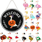 16 Pcs Interchangeable Helloween Welcome Sign, 12 Inch,Black by Memorywuu