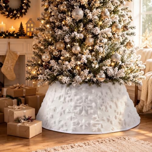 Soulchen Faux Fur Christmas Tree Collar 24 Inch - Image 3