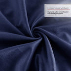 Nestl Throw Euro Pillow Covers, Cozy Velvet Decorative Pillow Covers 26x26 Inches, Soft Solid Couch Pillow Case for Sofa, Bed and Car, Set of 4 - Royal Blue - Image 5