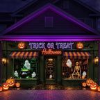 WovWeave 7 x 16 Ft Halloween Garage Door Cover Banner, Trick or Treat by WovWeave