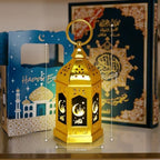 Venforze 12pcs Gold Ramadan Lantern Lights, Ramadan Decorations, Mini EID Mubarak Candle Lanterns，Ramadan Decorations for Home, Table, wall رمضان للزينة ومصباح رمضان للزينة - Image 2